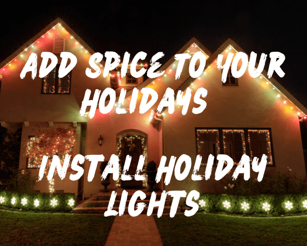 Install Holiday Light